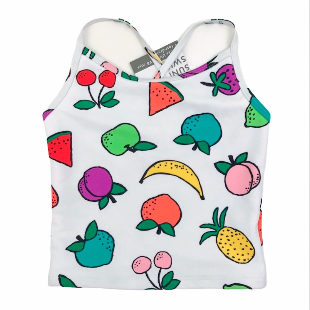 NWT Hanna Andersson Fruit Swimsuit Top